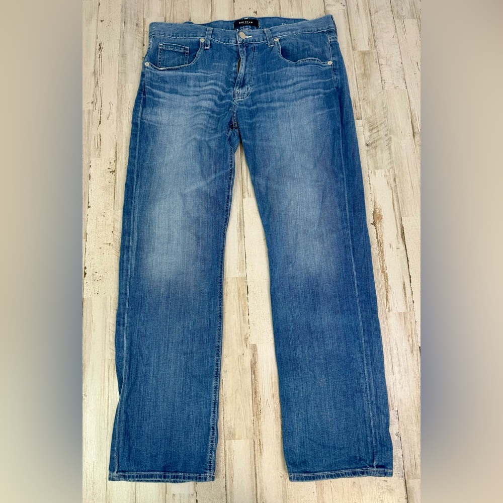 Big Star 17 Union Comfort Straight Mens Blue Jeans Size 34S (36x31) - Picture 2 of 12